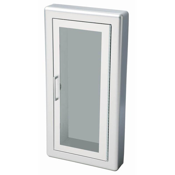JL Industries 1827F10 Academy Fire Extinguisher Cabinet Clear Acrylic Full Glazing w/ Pull Handle - Prestige Distribution