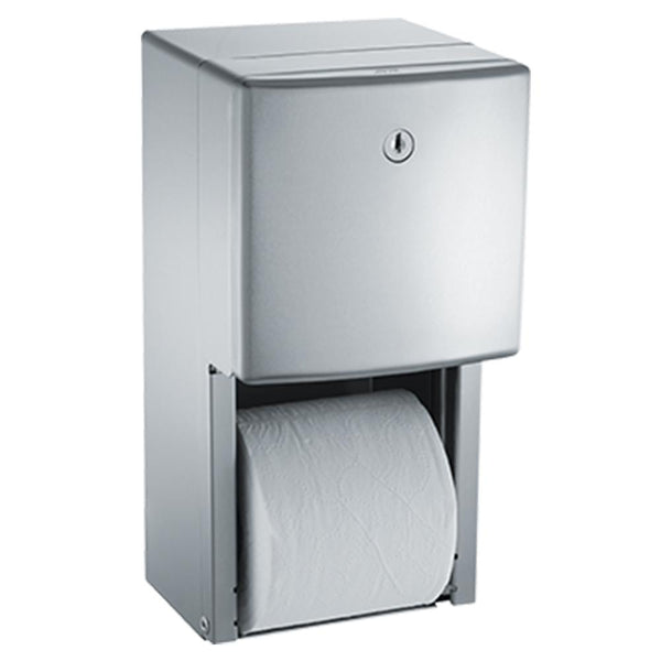 ASI 20030 Roval Toilet Paper Dispenser Twin Hide-A-Roll Surface Mounted - Satin - Prestige Distribution