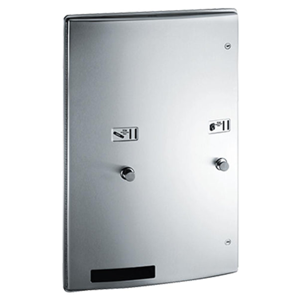 ASI 204684 Roval Sanitary Napkin & Tampon Dispenser Recessed Satin