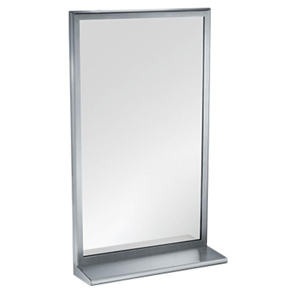 ASI 20655-2436 Roval Mirror w/ Shelf Inter-Lok Frame Surface Mounted - Satin - Prestige Distribution