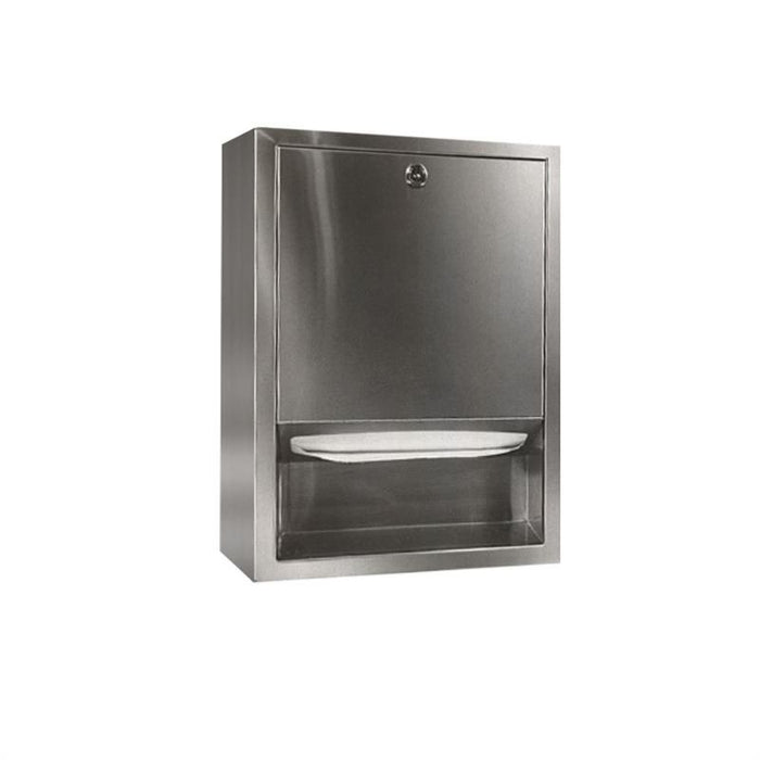 Bradley 2441-0000 Recessed Medium Capacity Towel Dispenser Standard Series - Prestige Distribution