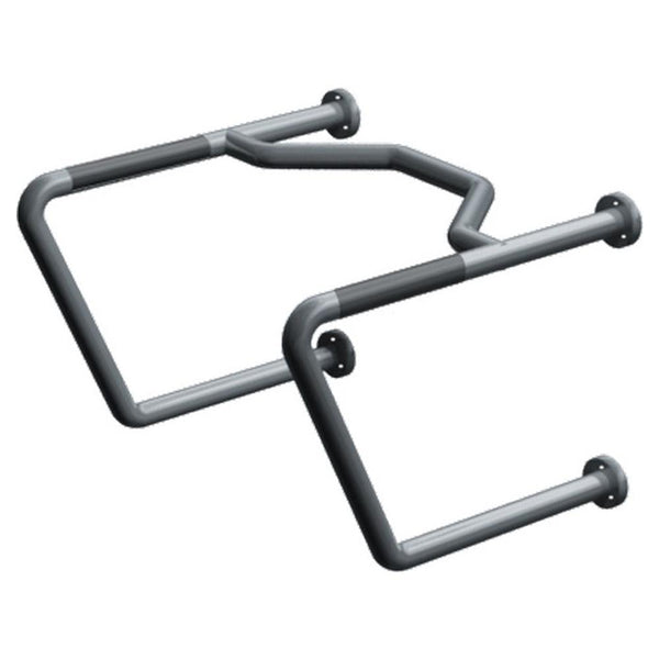 ASI 3434 Grab Bar Straddle Exposed Flange - Satin - Prestige Distribution