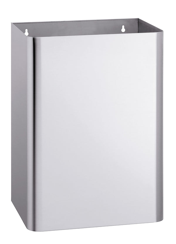 Bradley 355-3500 Waste Receptacle w/ Hinged Cover 20.6 Gal. Surface Mounted - Satin - Prestige Distribution