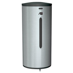 ASI 0360 Automatic Soap and Hand Sanitizer Dispenser 35 oz. Liquid Surface Mounted - Satin