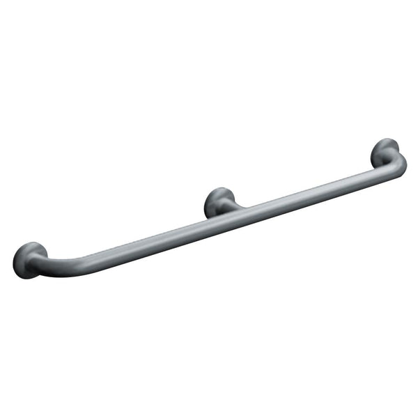 ASI 3802-54 Grab Bar w/ Intermediate Support Straight Snap Flange 54" - Satin - Prestige Distribution