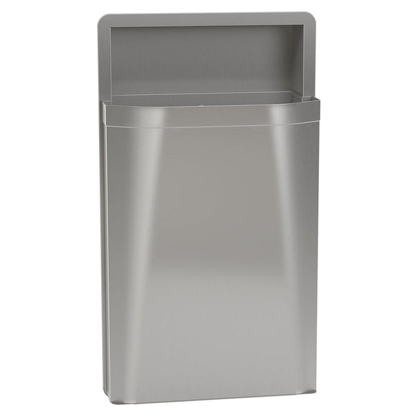 Bradley 3A05-1136 Diplomat Waste Receptacle Removable 18 Gal. Surface Mounted - Satin - Prestige Distribution