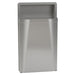 Bradley 3A05-36 Diplomat Waste Receptacle Large Capacity Removable 18 Gal. Recessed - Satin - Prestige Distribution