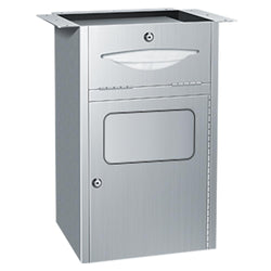 ASI 4004 Traditional Paper Towel Dispenser & Waste Receptacle Under Vanity - Satin