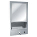 ASI 0430 Traditional All Purpose Cabinet w/ Shelf, Mirror, Towel & Liquid Soap Dispenser Recessed - Satin - Prestige Distribution