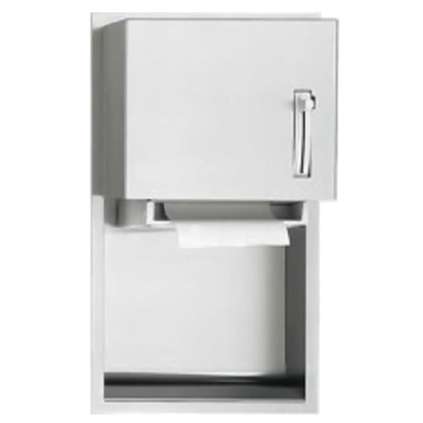 ASI 045224 Traditional Paper Towel Dispenser Recessed - Satin - Prestige Distribution