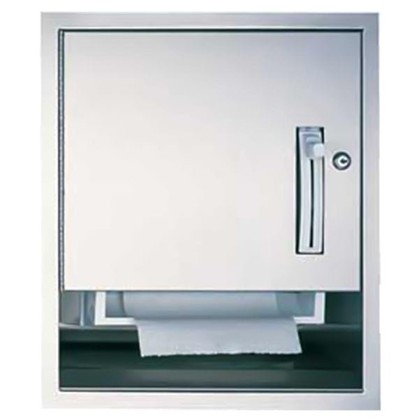 ASI 04523 Traditional Roll Paper Towel Dispenser Recessed - Satin - Prestige Distribution