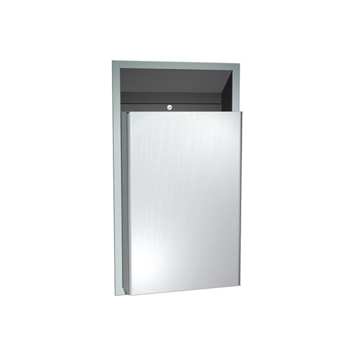 ASI 0458 Traditional Waste Receptacle 12 Gal. Semi-Recessed - Satin ...