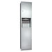 ASI 0467 Traditional Paper Towel Dispenser & Waste Receptacle Recessed - Satin - Prestige Distribution