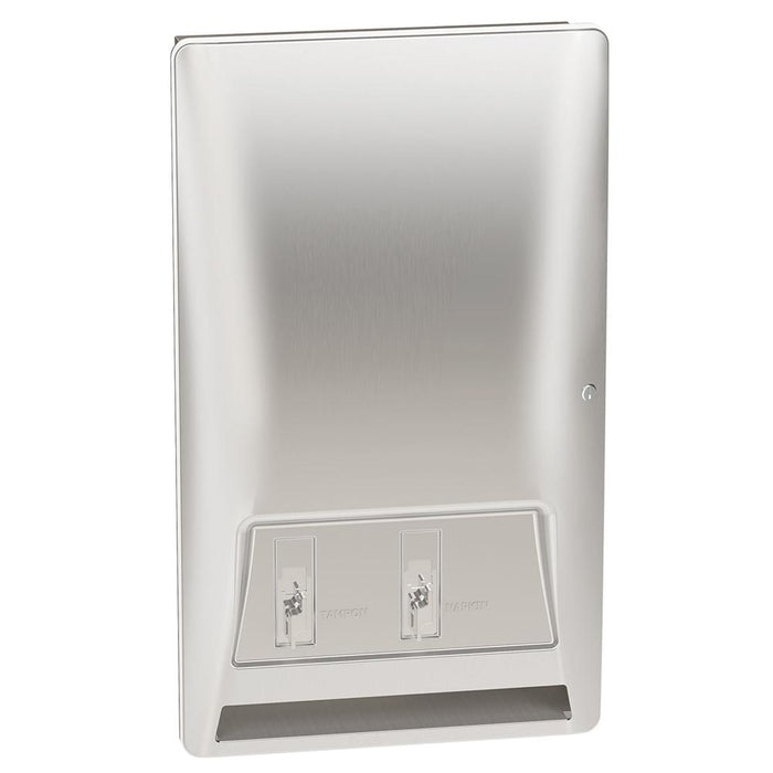 Bradley 4A20-11 Diplomat Sanitary Napkin & Tampon Dispenser Surface Mounted - Satin - Prestige Distribution