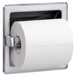 Bradley 5102-0000 Toilet Paper Dispenser Single Roll Recessed - Bright