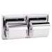 Bradley 5126-0000 Bradex Toilet Paper Dispenser w/ Hood Dual Roll Surface Mounted - Bright Polish - Prestige Distribution