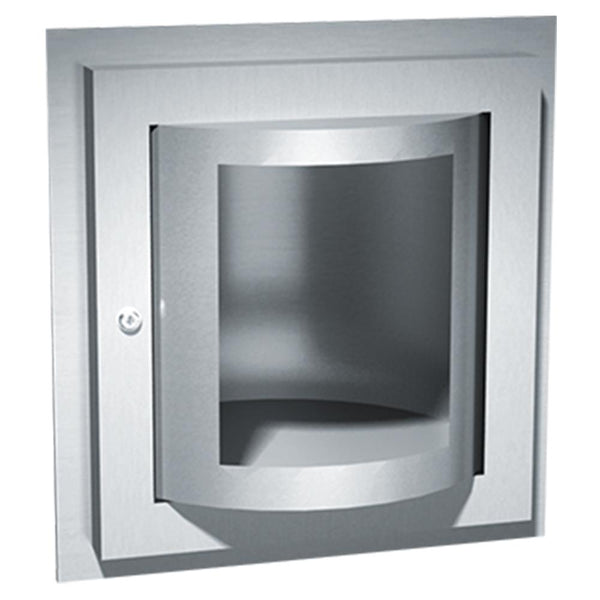 ASI 0515 Specimen Turntable Pass Box Recessed - Satin - Prestige Distribution