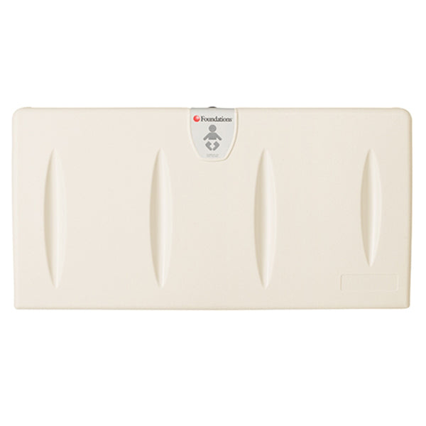 Foundations Classic Horizontal Surface Mount Baby Changing Station with EZ Mount Backer Plate Included - Prestige Distribution