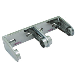 Bradley 522-0000 Bradex Toilet Paper Dispenser Tension Spring Control Dual Roll Surface Mounted - Chrome