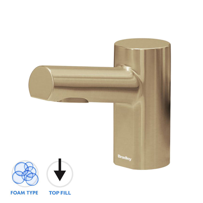Bradley 6-3300-RLT Metro Series Top Fill Deck Mounted Soap Dispenser - Liquid - Prestige Distribution
