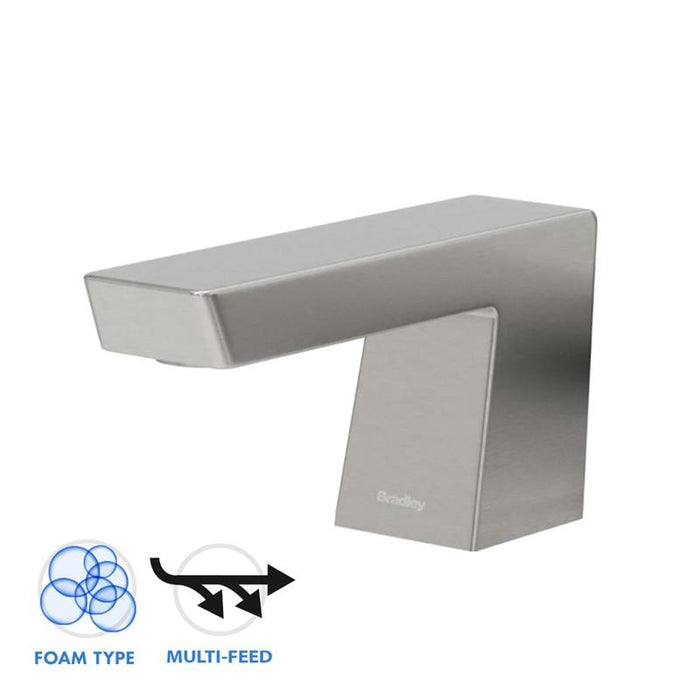 Bradley 6-3700-RFM Zen Series Multi-Feed Tank Deck Mounted Soap Dispenser - Foam - Prestige Distribution