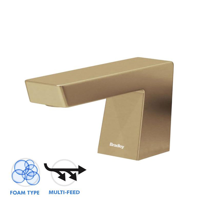 Bradley 6-3700-RFM Zen Series Multi-Feed Tank Deck Mounted Soap Dispenser - Foam - Prestige Distribution