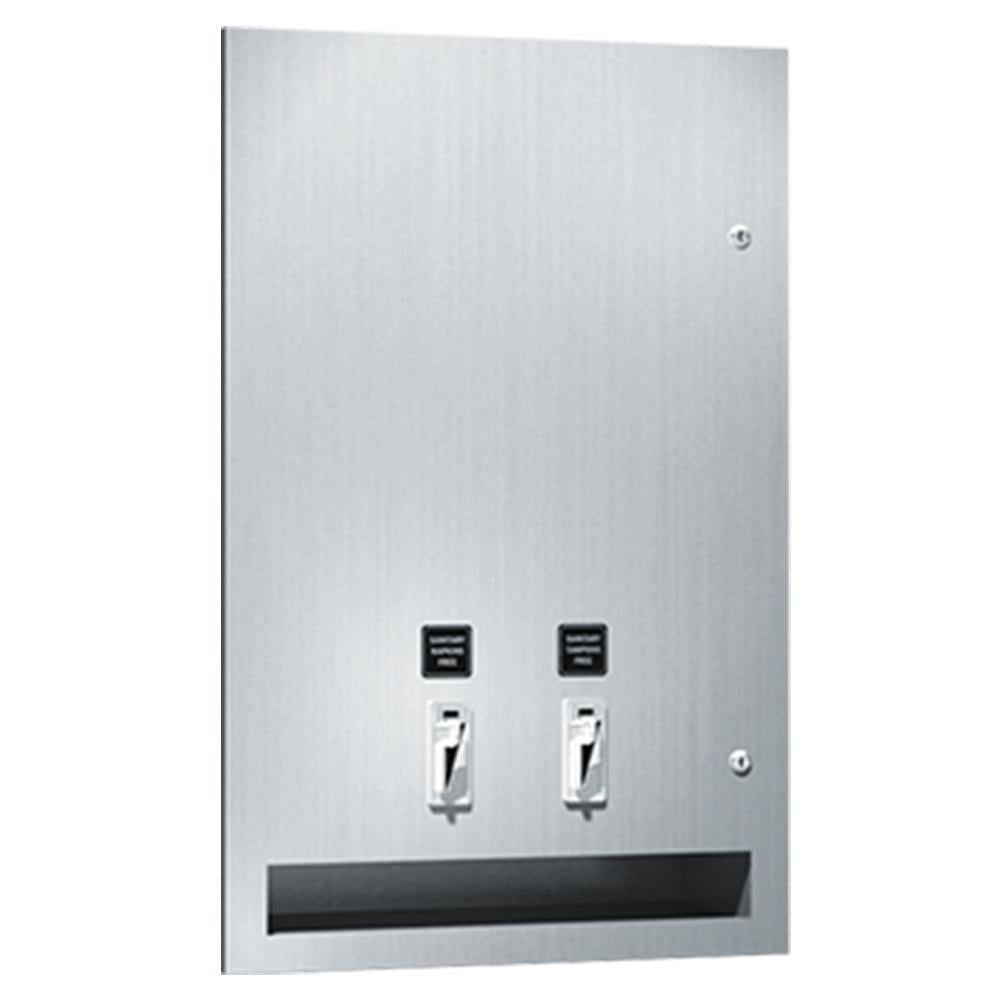 ASI 64684 Simplicity Sanitary Napkin & Tampon Dispenser Recessed Sat
