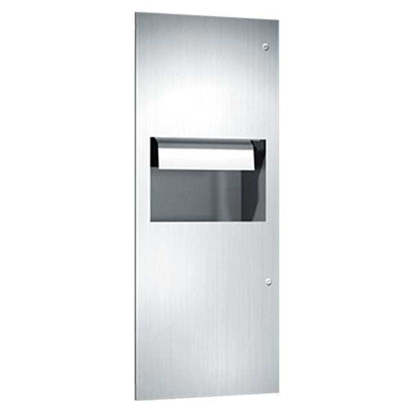 ASI 64696AC Simplicity Automatic Roll Paper Towel Dispenser & Waste Receptacle Recessed - Satin - Prestige Distribution