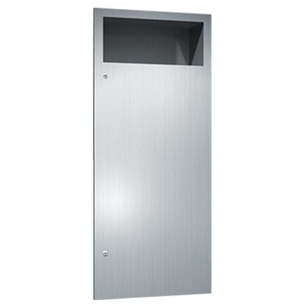 ASI 6474 Simplicity Waste Receptacle 12 Gal. Recessed - Satin - Prestige Distribution