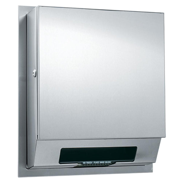 ASI 68523A-4 Simplicity Automatic Roll Paper Towel Dispenser Semi-Recessed - Satin - Prestige Distribution