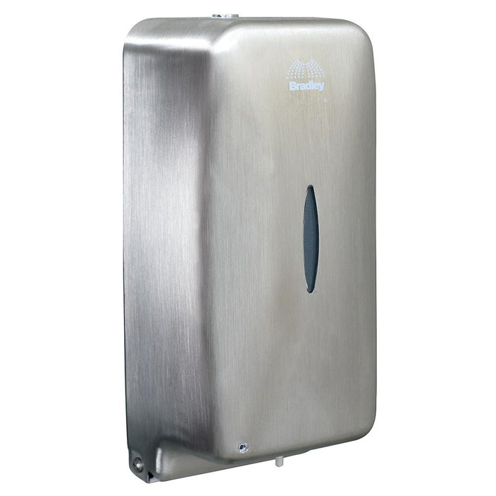 Bradley 6A01-1100 Soap/Sanitizer Automatic Foam Dispenser Surface Mounted - Satin - Prestige Distribution