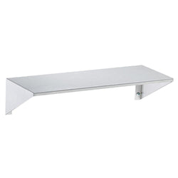 Bradley 758-024 Bradex Shelf w/ Integral End Bracket Surface Mounted 24" - Satin