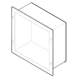 ASI 8155 Extension Sleeve & Flange for Specimen Pass-Thru Cabinet Recessed - Satin