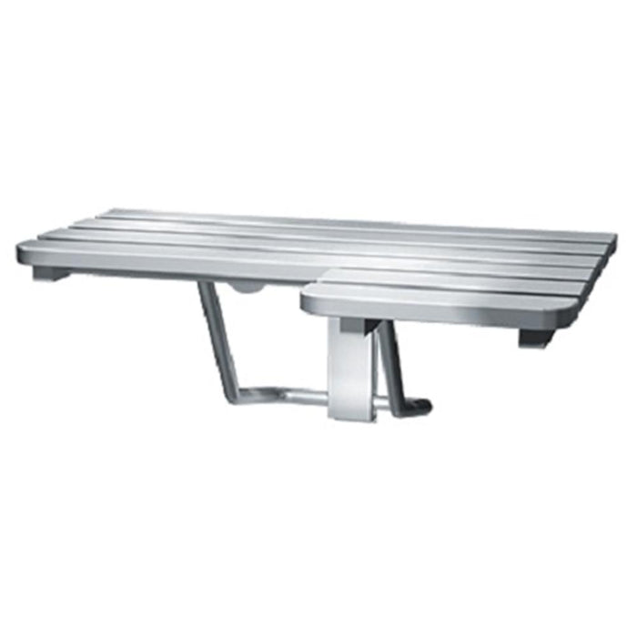 ASI 8208 Shower Seat Folding L-Shaped Stainless Steel Surface Mounted - Satin - Prestige Distribution