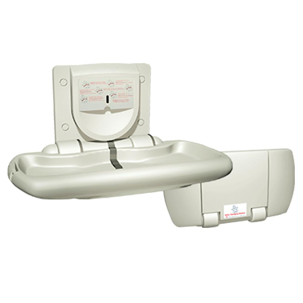 ASI 9012 Baby Changing Station Horizontal Plastic Surface Mounted Li