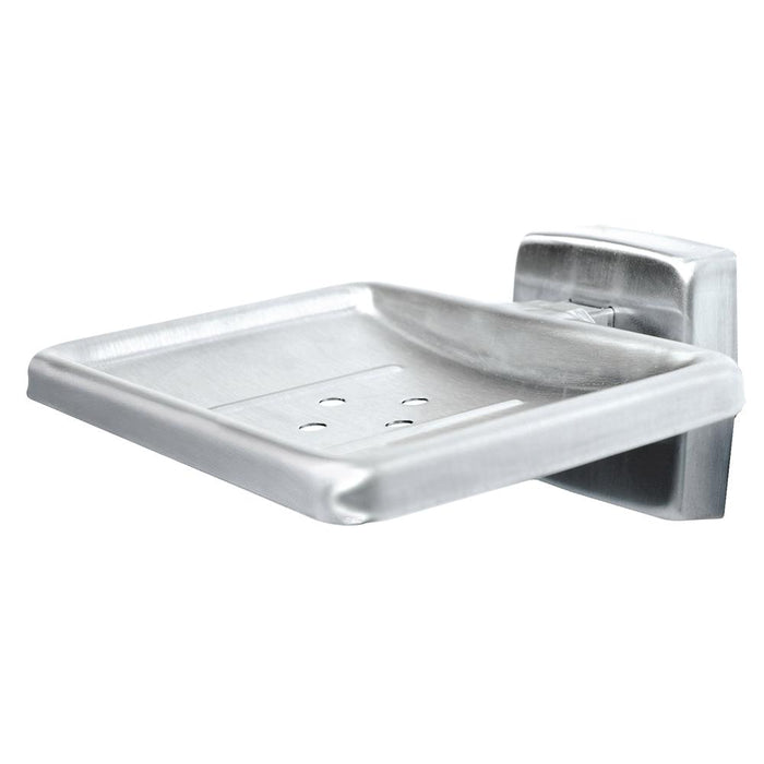 Bradley 9015-63 Soap Dish Stainless Steel Surface Mounted - Bright Polish - Prestige Distribution