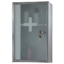 Ketcham 915K Lockable Series Frosted Glass with Front Keyed Lock - Surface Mounted