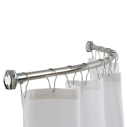Bradley 9530 Shower Curtain Rod Curved Exposed Mount 72" - Satin