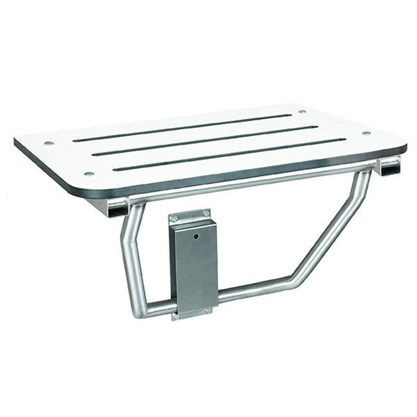 Bradley 9562-000 Bradex Shower Seat Folding Phenolic Surface Mounted - Matte - Prestige Distribution