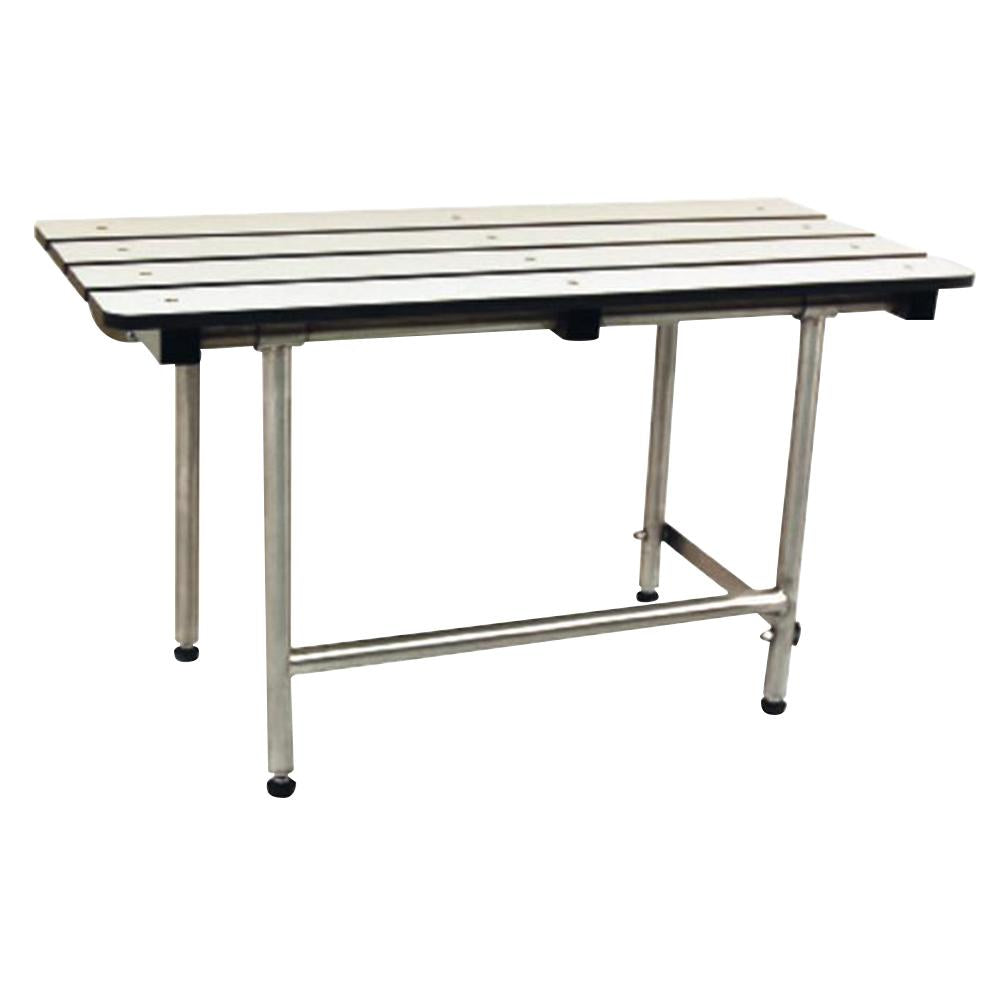 Bradley 958-000 Shower Seat Folding Bench-Style Phenolic Bariatric