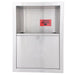 Bradley 989-000 Standard Series Needle Disposal Cabinet Recessed - Satin - Prestige Distribution