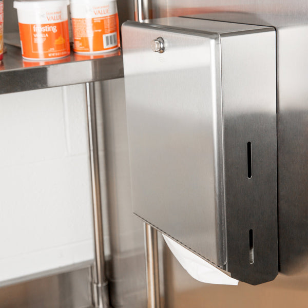 Bobrick B2620 ClassicSeries Paper Towel Dispenser w/ Knob Latch Surface Mounted - Satin - Prestige Distribution