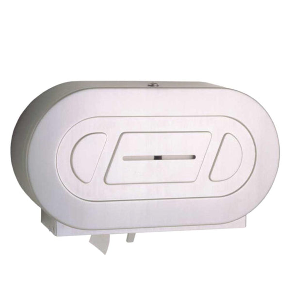 Bobrick B2892 ClassicSeries Toilet Paper Dispenser Twin Jumbo-Roll Surface Mounted - Satin - Prestige Distribution