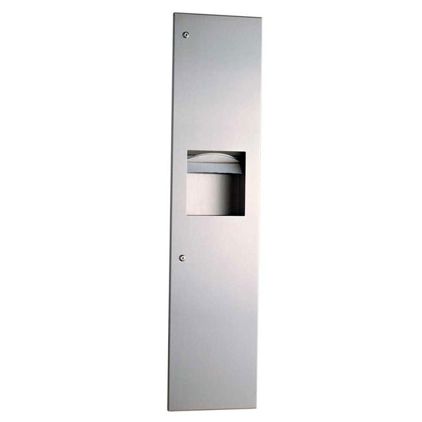 Bobrick B3803 TrimLineSeries Paper Towel Dispenser & Waste Receptacle Recessed - Satin - Prestige Distribution