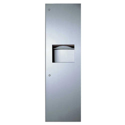 Bobrick B39003 TrimLineSeries Paper Towel Dispenser & Waste Receptacle Recessed - Satin