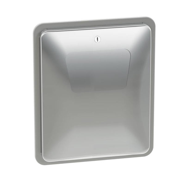 Bradley 4A00-1000 Diplomat Series Sanitary Napkin Disposal 1.5 Gal. Semi-Recessed - Satin - Prestige Distribution