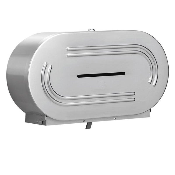 Bradley 5425-0000 Bradex Toilet Paper Dispenser Dual Roll Surface Mounted - Satin - Prestige Distribution