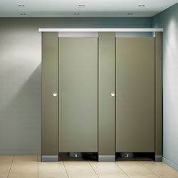 Global Partitions Color-Thru Phenolic Toilet Partition