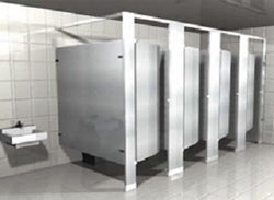 Hadrian Stainless Steel Toilet Partition