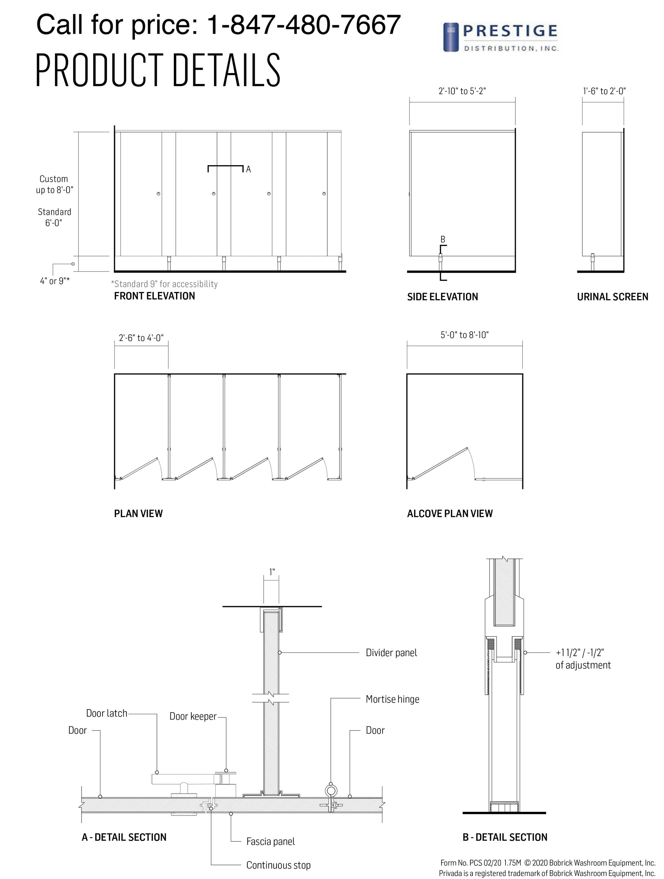 Privada Toilet Cubicles — Prestige Distribution
